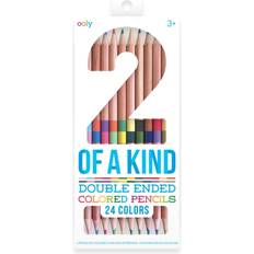 Arts & Crafts Ooly 2 of a Kind Double Ended Colouring Pencils 12pc 24 Colours