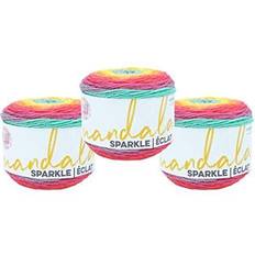Lion Brand Yarn Mandala Sparkle Yarn Crux 3 Pack