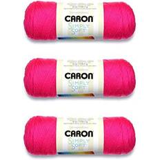 Caron Simply Soft Solids -Neon Pink Multipack Of 3