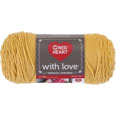 Red heart with love yarn Red Heart With Love Yarn, Cornsilk