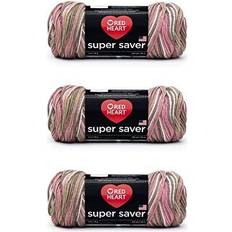 Red Heart Super Saver Yarn-Pink Camo Multipack Of 3