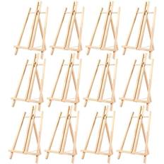 Easels Juvale 12 Pack Wood Table Top Easels for Painting Small Artist Easel for Art Canvas Display Kids Classroom 9 x 11 in