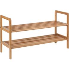 Green Shoe Racks Honey Can Do 2-Tier Bamboo Skohylle