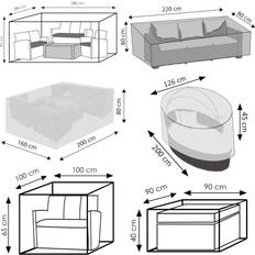 Gråa Loungeset Utemöbler på rea Wehncke People Cover for Garden Outdoor Lounge Set