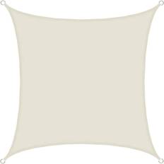 Amanka UPF50+ UV Shade Sail 2x2 m Polyester Square Sun Protection Tarpaulin Beige