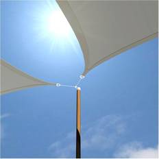 Amanka Uv Sun Sail 5x5x5 m Hdpe Triangle Sun Protection Tarpaulin Balcony Garden Grey