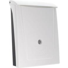 White Letterboxes Rottner Mailbox Posta Cylinder Lock 250x340 mm