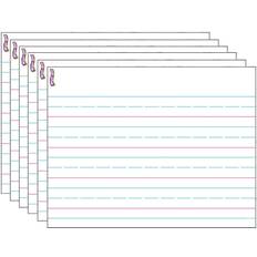 Trend Enterprises Handwriting Paper Wipe-Off Chart Laminated Paper Dry-Erase Pack 6 T-2