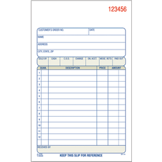 Adams Sales Order Book, Ruled, 2-Part, 4