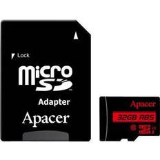 MicroSDHC Hukommelseskort på tilbud Apacer MicroSDHC UHS-I U1 85MB/s 32GB