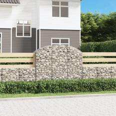 vidaXL Panier De Gabions Arqué Cage À Gabion 150x50x120/140 cm