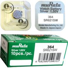 Murata 1 Pièce 364 Pile bouton SR621SW-PBWW-2 Unisex Silver oxide