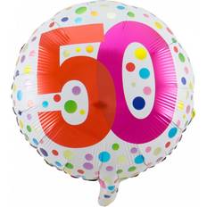 Rød Dyre- & Figurballoner Horror-Shop Folienballon Konfetti 50. Geburtstag kaufen