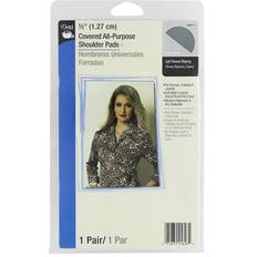 Dritz 1/2 Covered All-Purpose Shoulder Pads Black 2/Pkg