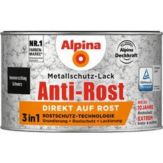 Schwarz Malerfarbe Alpina Metallschutz-Lack Hammerschlag 300 Schwarz