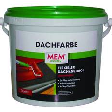 Für den Außenbereich - Rot Malerfarbe Mem Dach- Sockelfarbe Rot 5L