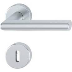 Manillas de puerta Hoppe ZT-PZ E1400/42H/42HKVS Edelstahl F69 Amsterdam TS 40-45 mm Rosettenhöhe 10 mm DIN EN 1906 Sertos Kl. 4 (10719730)