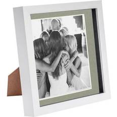 Nicola Spring 8" White 3D Box with Photo Frame