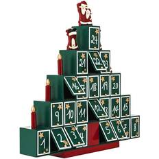 Advent Calendar Christmas Tree Wood Reusable