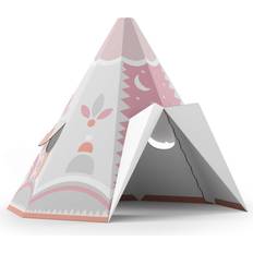 FOLDZILLA Tipi Pappe XXL Tipi Ethno Muster Rosa