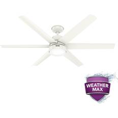 Hunter ceiling fan light kit with remote control Hunter Skysail Fresh White Ceiling Fan with Light Kit Control Included