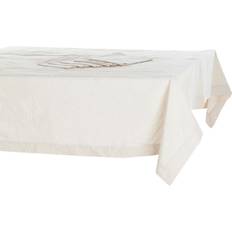 Algodón Servilletas de Tela Dkd Home Decor Mantel Y Servilletas Beige (150 x 150 x 150 cm) Servilleta de Tela Beige