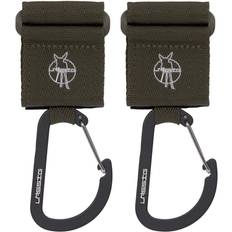 Ganchos para cochecito Lässig Kinderwagenhaken 2er Set Karabiner Olive