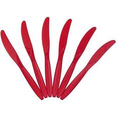 Red Disposable Flatware Jam Paper Red Premium Plastic Knives, 100ct. 7 MichaelsÂ Red 7