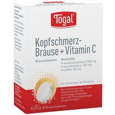 Beste Händedesinfektion Togal Kopfschmerz-Brause + Vitamin C 20 St