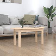 vidaXL brown, 80 Solid Pine Coffee Table