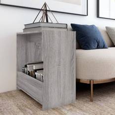 vidaXL Sidebord 50 x 26 x 50 cm Konstrueret Træ Grå Sonoma-Eg Småbord