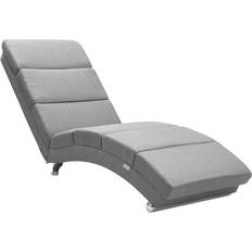 Sessel Casaria Relaxliege London Grau Webstoff Sessel