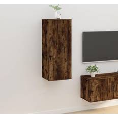 Tv bord egetræ vidaXL væghængt tv-skab TV-bord