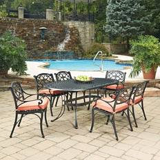 Orange Patio Dining Sets Homestyles Sanibel 7 Patio Dining Set