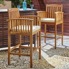 Natural Patio Chairs Noble House Casa