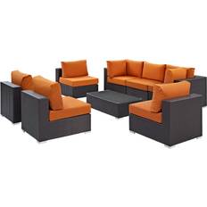 8 seat sectional sofa modway Convene EEI2205EXPORASET Modular Sofa