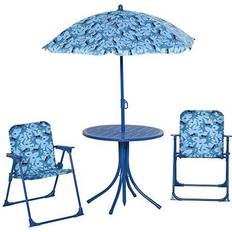 Blue Kids Outdoor Furnitures Outsunny Kids Folding