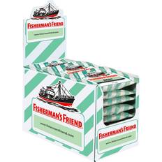 Pastilles Fisherman's Friend Sachets Menthe Pastilles Sans Sucres Force et Haleine Fraíche 24 Sachets de 25 g Chacun Blanche 600 g 25g