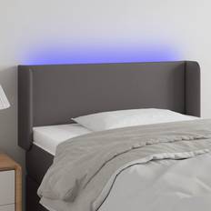 vidaXL LED Grau 103 x 16 x 78/88 cm Kopfteil