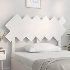 Sängar & Madrasser vidaXL Vit 122,5 x 3 x 80,5 cm Massiv Furu Sänggavel