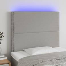 Sängar & Madrasser vidaXL LED ljusgrå Sänggavel