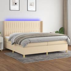 vidaXL LED-lys stof Kontinentalseng