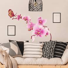 Decorazioni murali Sticker Mural Orchidée Avec Papillon