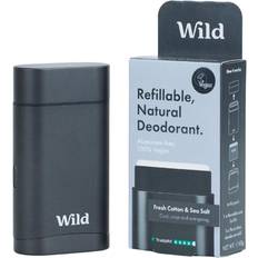 Shea Butter Deodorants Wild Men's Aqua Case and Mint & Aloe Vera Deodorant Refill 100ml