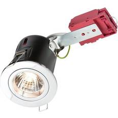 Violet Projecteurs Knightsbridge Downlight Fixe Ignifuge GU10 Ic En Chrome 230V 50W Projecteur