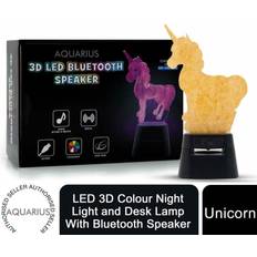 Aquarius LED 3D Colour Changing Hologram Night Table Lamp