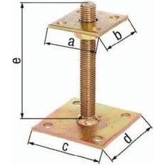 Planken Alberts I-Pfostenträger 70x70x100x100x150mm galv.verz.d.pass.STA roh GAH