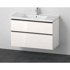 Wit Badmeubels voor dubbele wastafels Duravit D-Neo Badkamermeubelset 100.5 x 48 x 62.5 cm