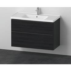 Wit Badmeubels voor dubbele wastafels Duravit D-Neo Badkamermeubelset 100.5 x 48 x 62.5 cm