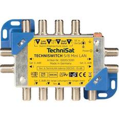 Argent Variateurs TechniSat 0000 3261 techniswitch 5 8 mini multischalter-satverteilung mit lan für 8 teilnehmer